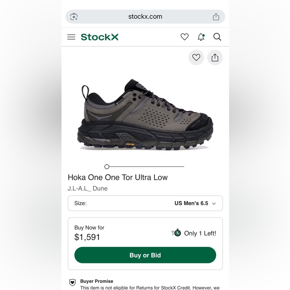 HOKA x JLAL Tor Ultra Lo